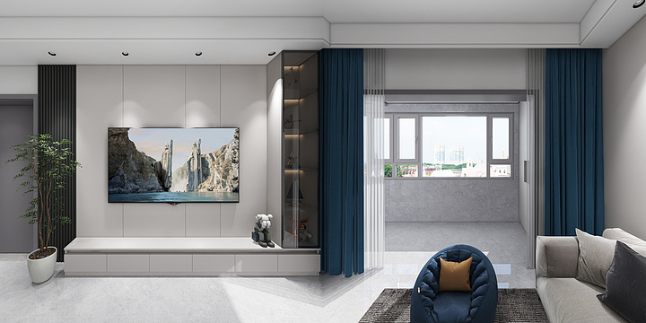 op设计qo-太行山水110-左边户-装修设计方案