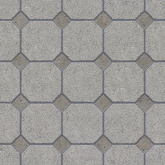 Floor Tile 3D Model in Gray