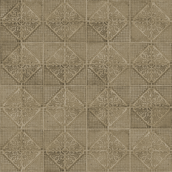 Floor Tile 093 3D Model in Brown