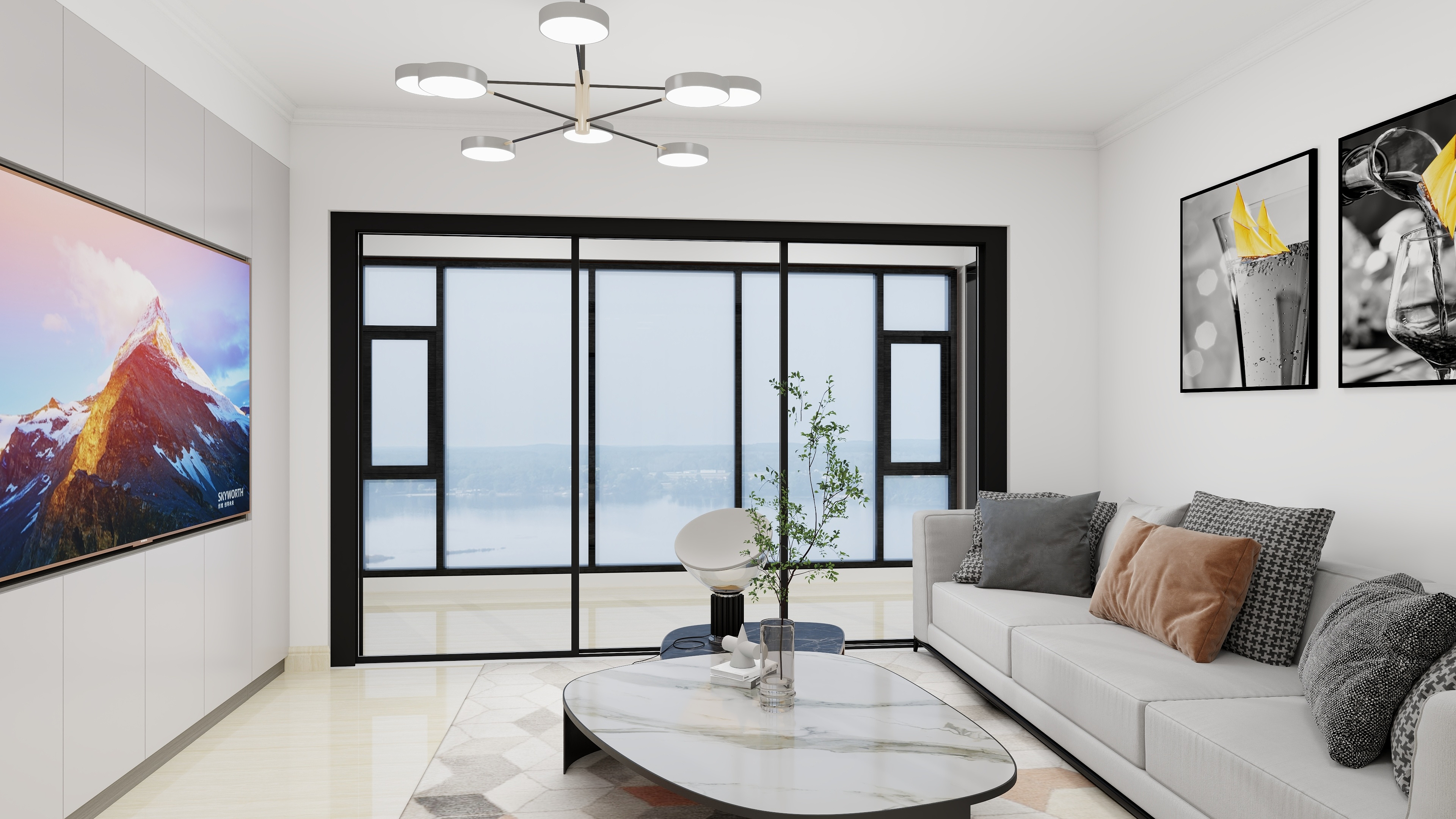 世纪主题-碧桂园酃湖世家144㎡4室装修效果图