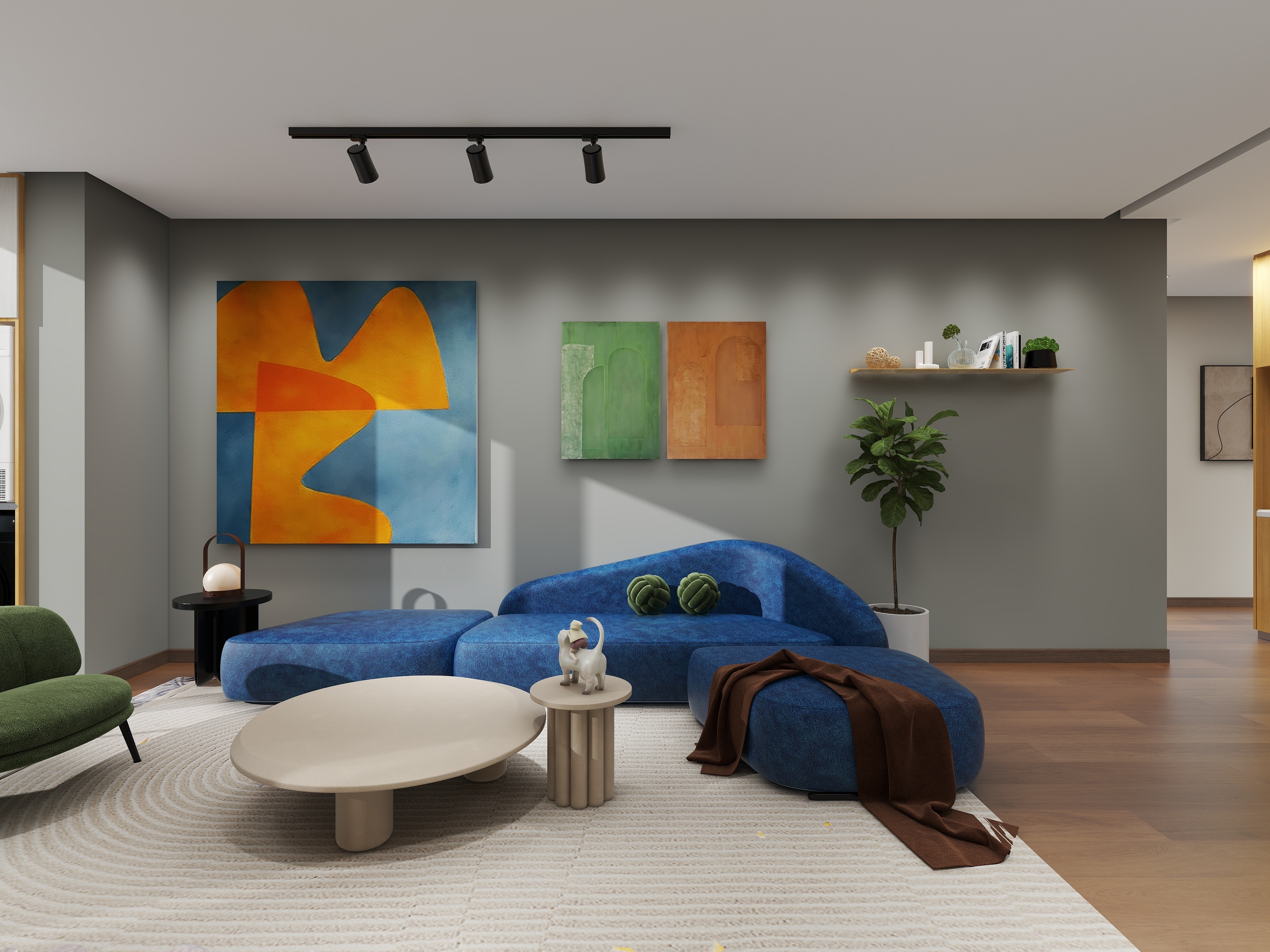 用户93284-161㎡4室装修效果图