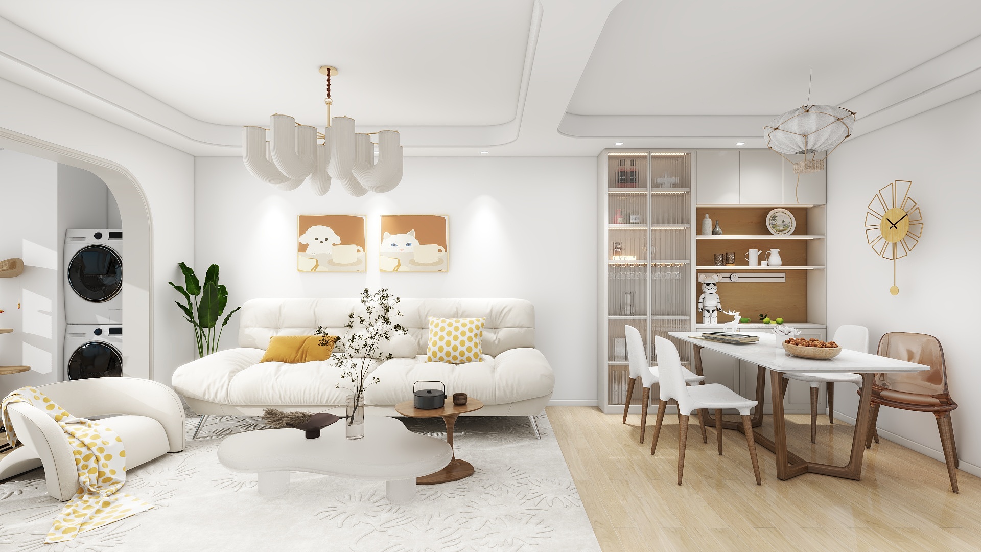 设计师-卓玛-海德公馆3室2厅北欧风-装修设计方案