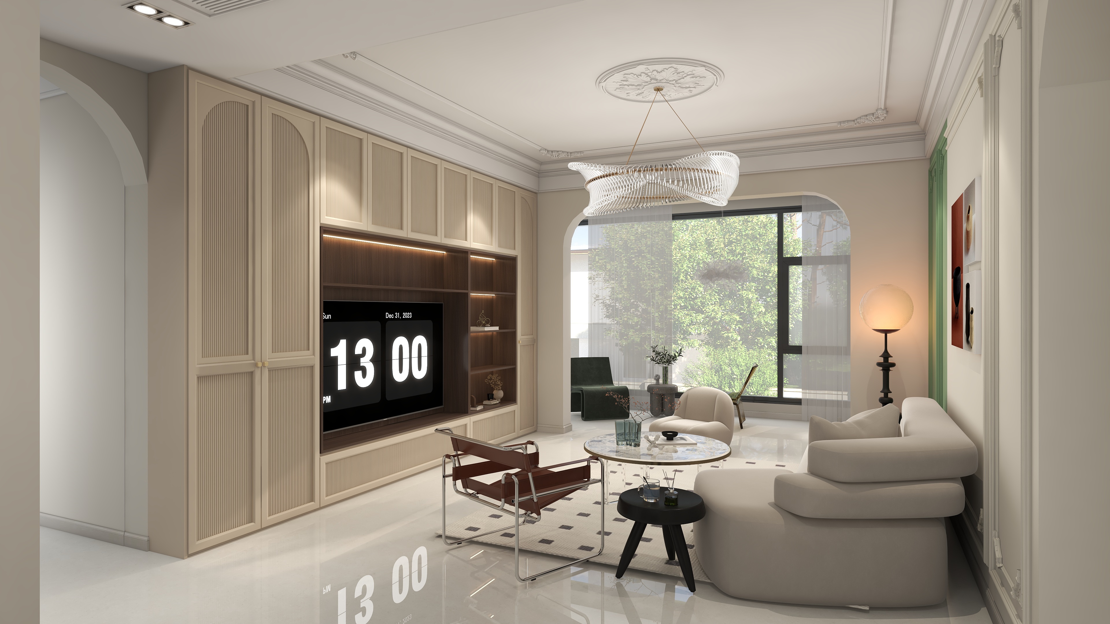 艾瑞卡全屋定制1-轻法式136平-装修设计方案