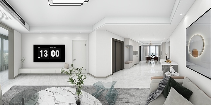 .无疑-和融苑5-1-302-客厅风管机-装修设计方案