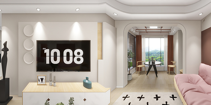 深几许N-海德公园81㎡3室-装修设计方案