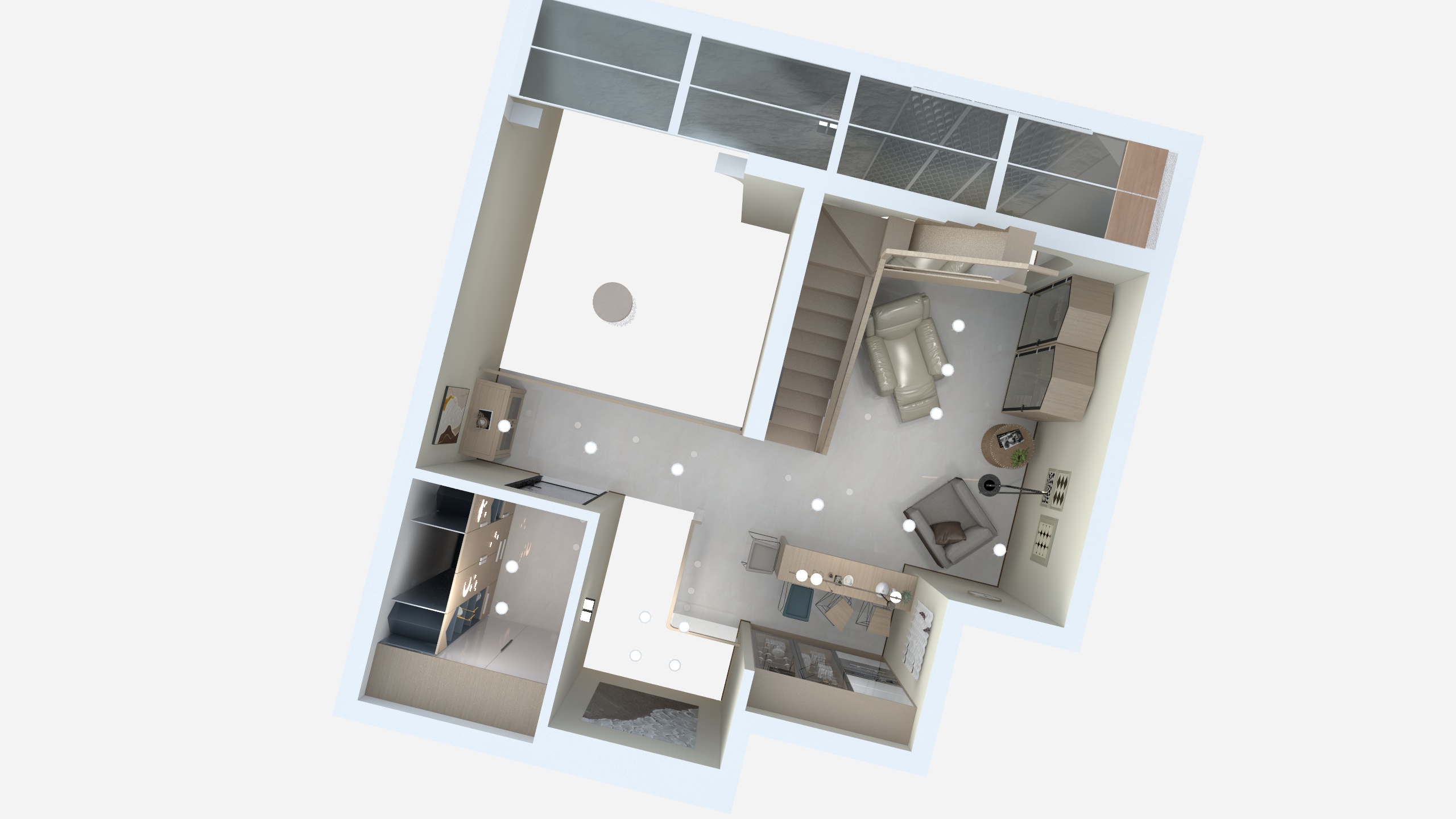 朱卫方设计工作室-金茂国际社区复式方案-装修设计方案