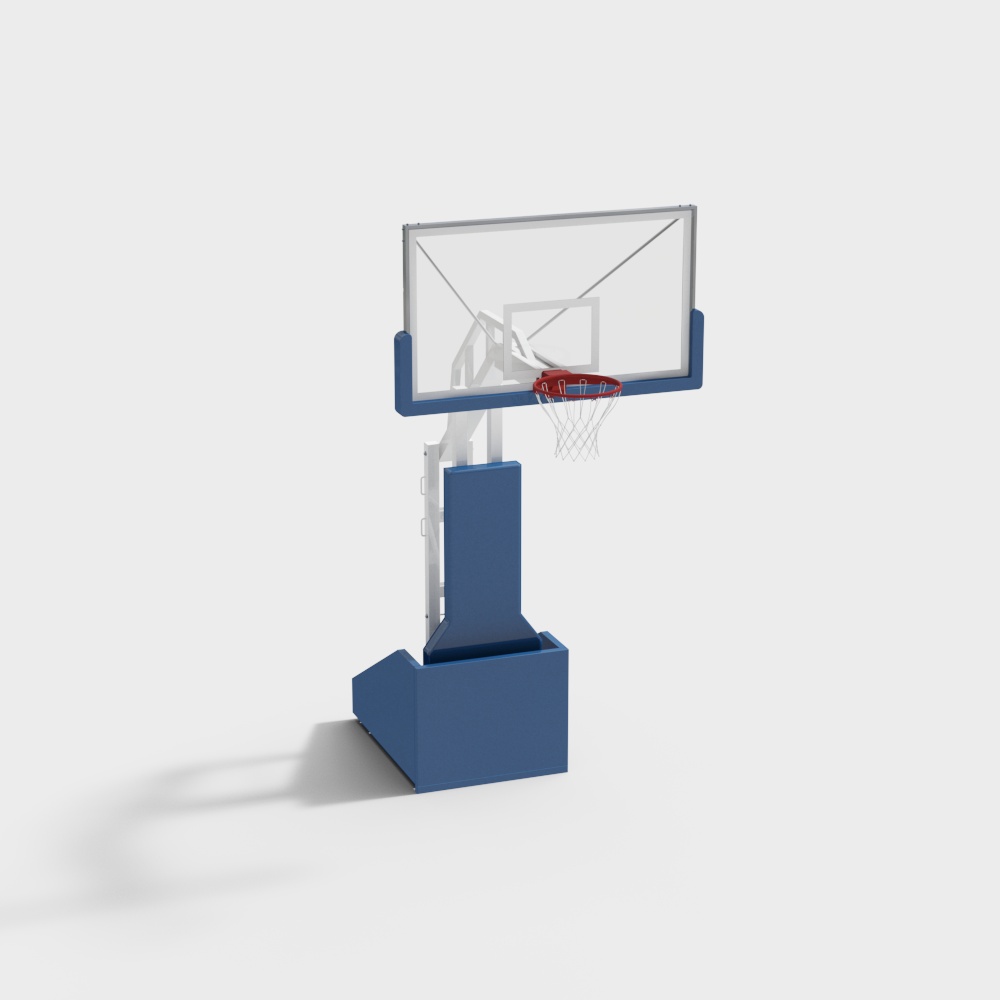 现代学校篮球馆-篮球架3D模型