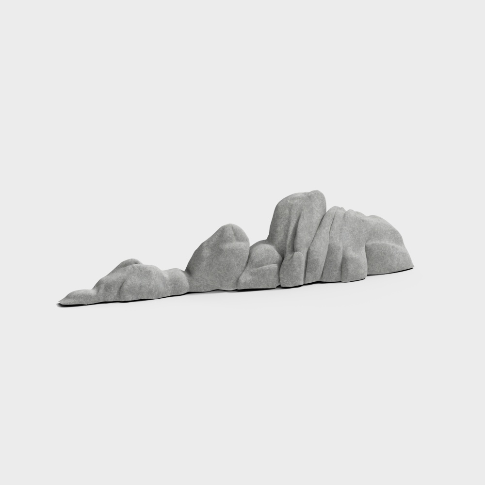 新中式庭院景观小品 5-石头组合