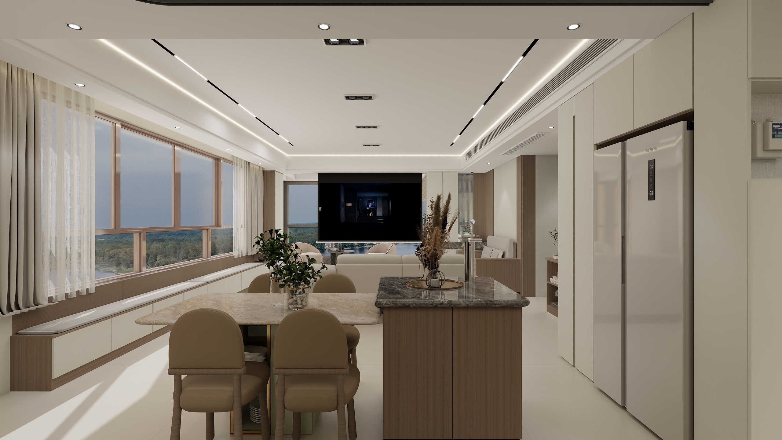 简十二-清水湾现代简约123㎡3室-装修设计方案