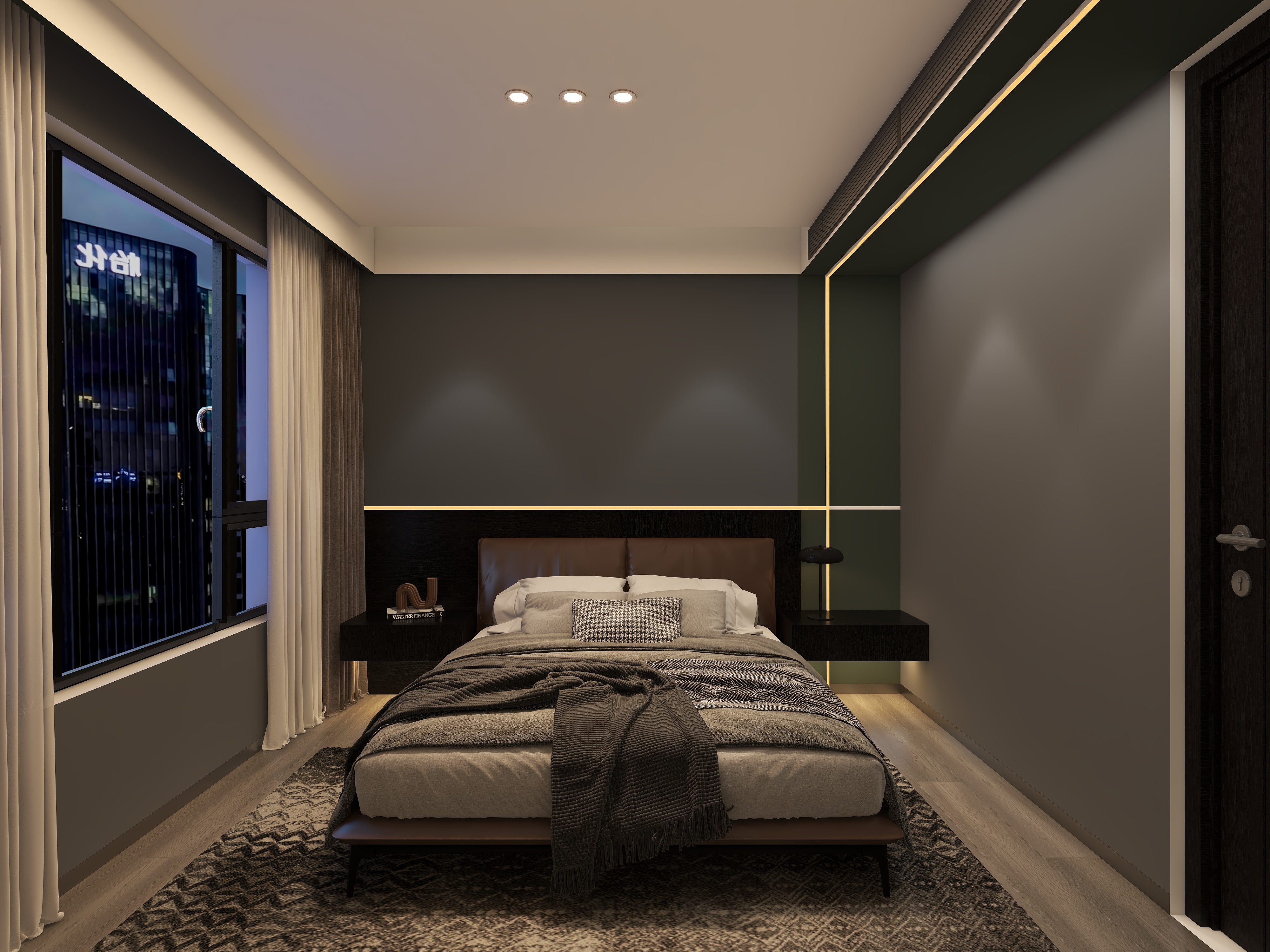 杨秀书-现代风格-四室两厅两卫130平-泸州-文杰-副本-副本-装修设计方案