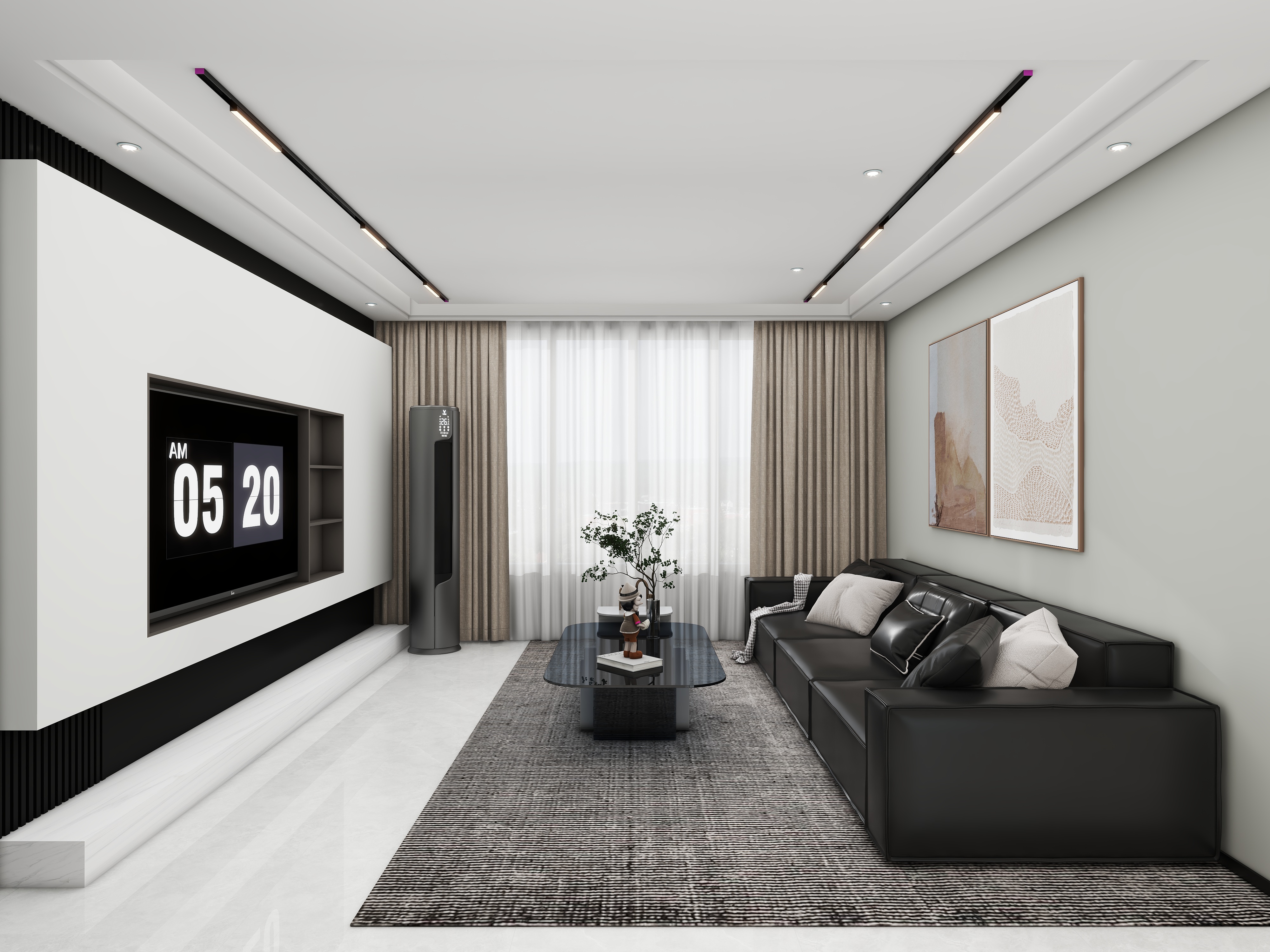 壹诺设计工作室-现代简约装修效果图