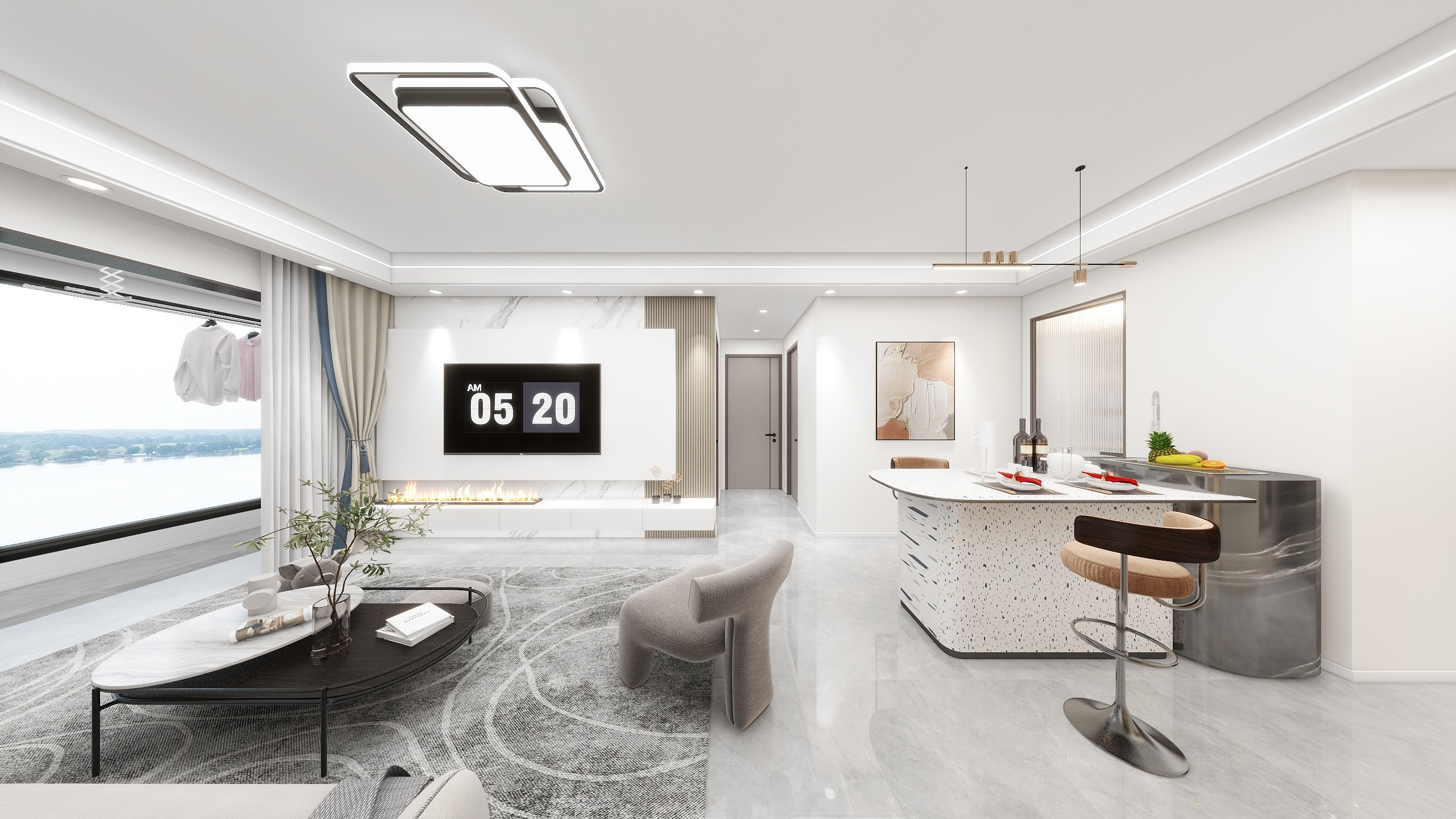 Ronaldinho~-现代简约94㎡2室-装修设计方案