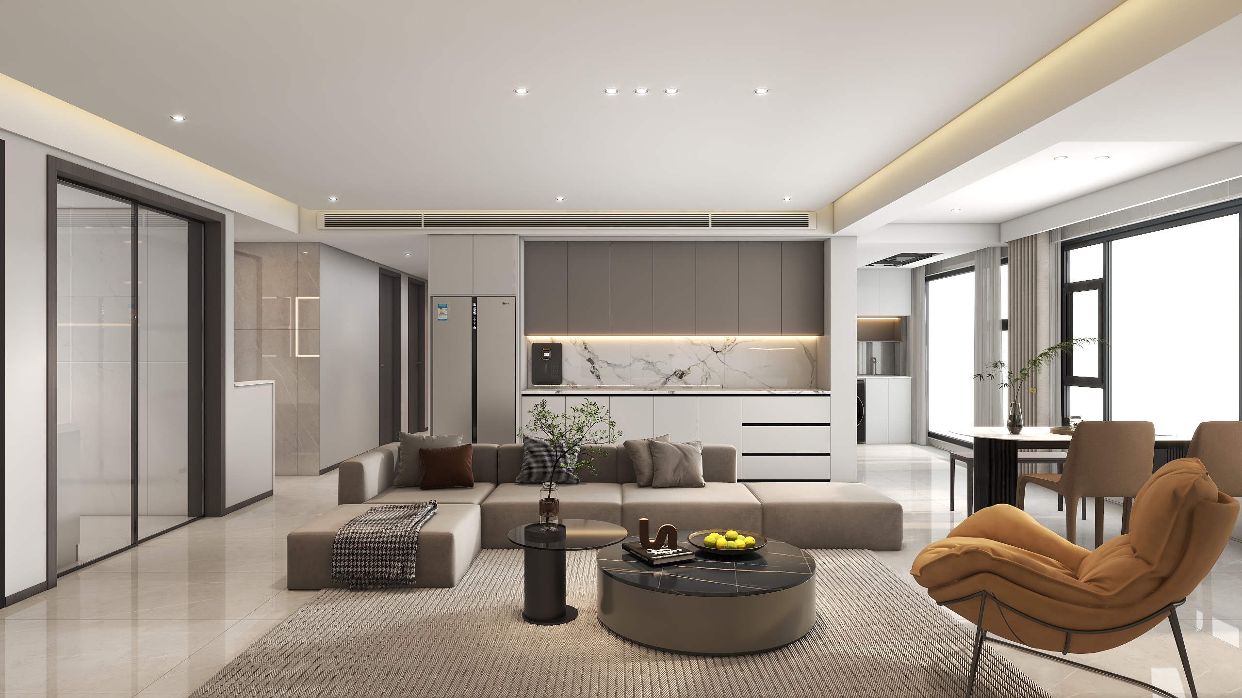 Designgl-134㎡4室装修效果图