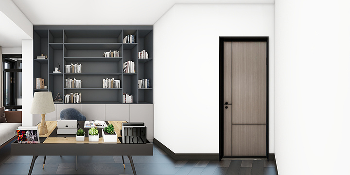 木子出品设计工作室-后现代黑百灰-装修设计方案