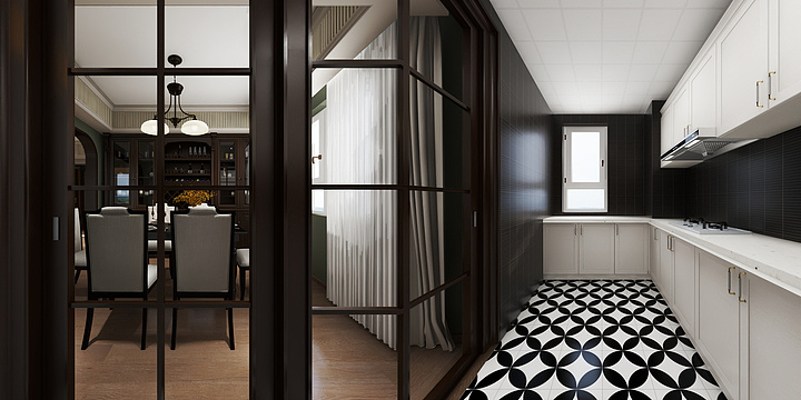 Sugar90-金座伊方锦-复古美式-装修设计方案