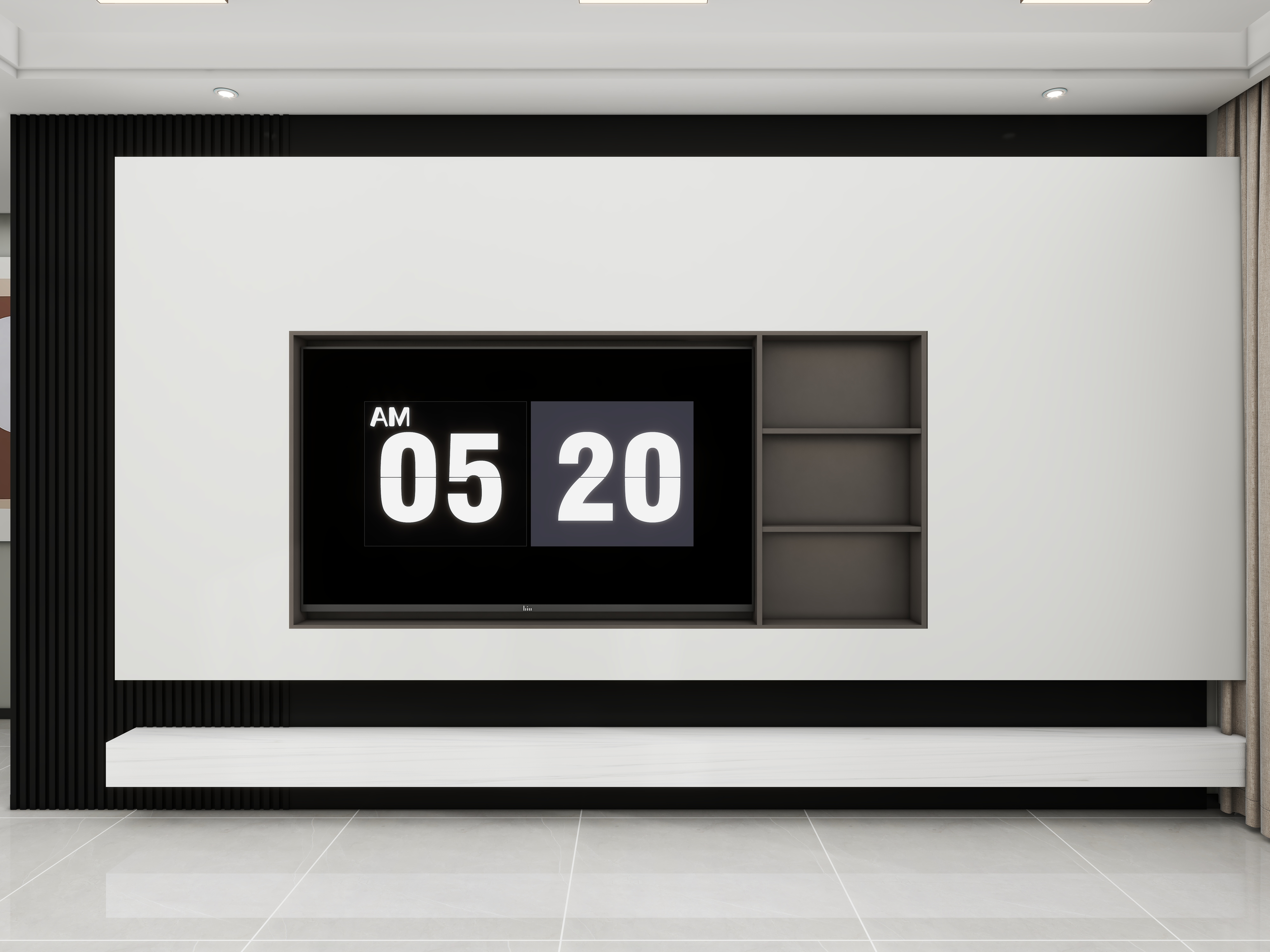 壹诺设计工作室-105㎡3室-现代简约装修效果图