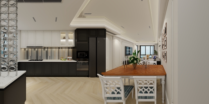 启东大帅装饰工程有限-皇家花园10-701-装修设计方案