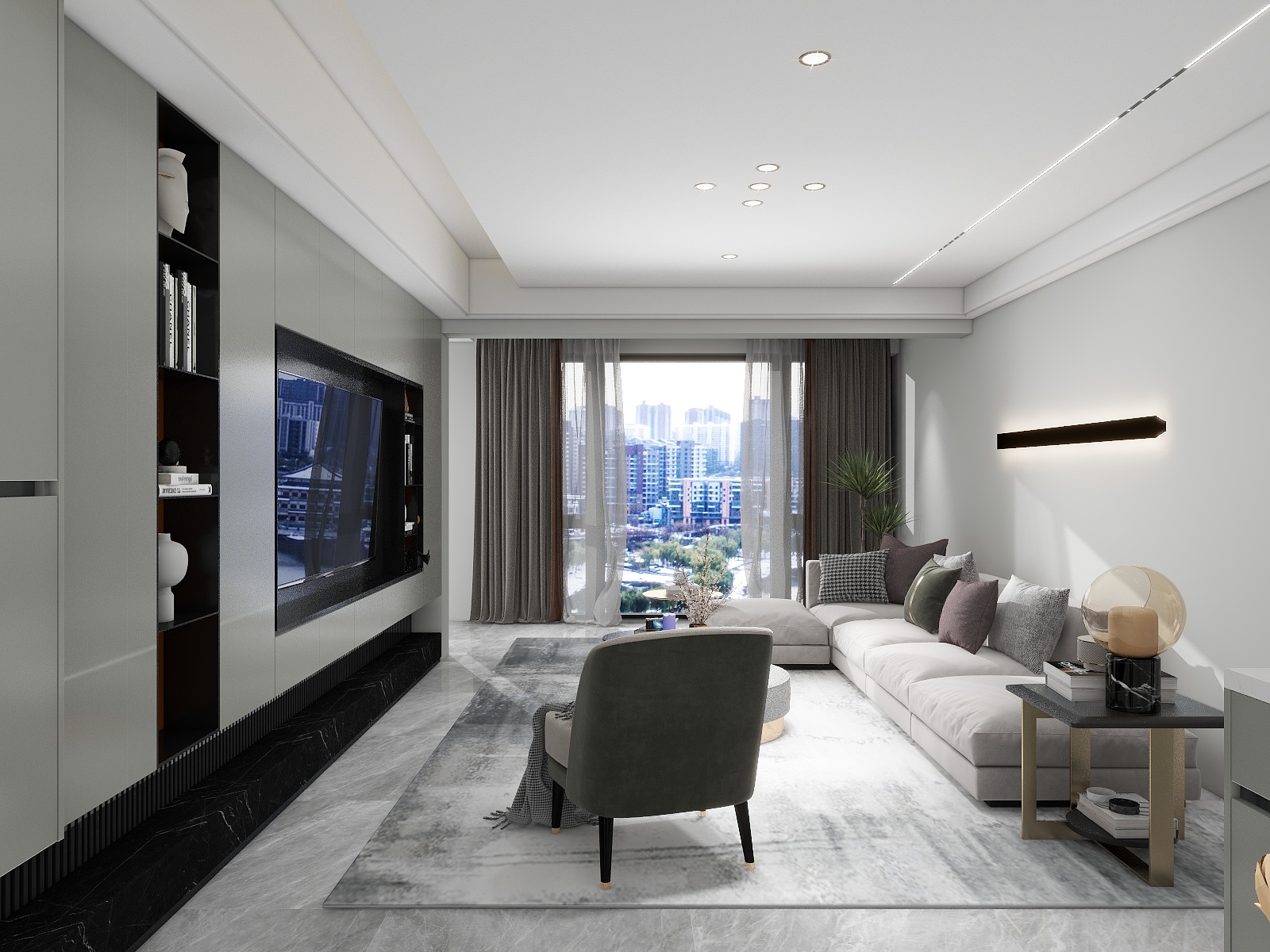 刘兴-麒龙香林美域130㎡4室-装修设计方案