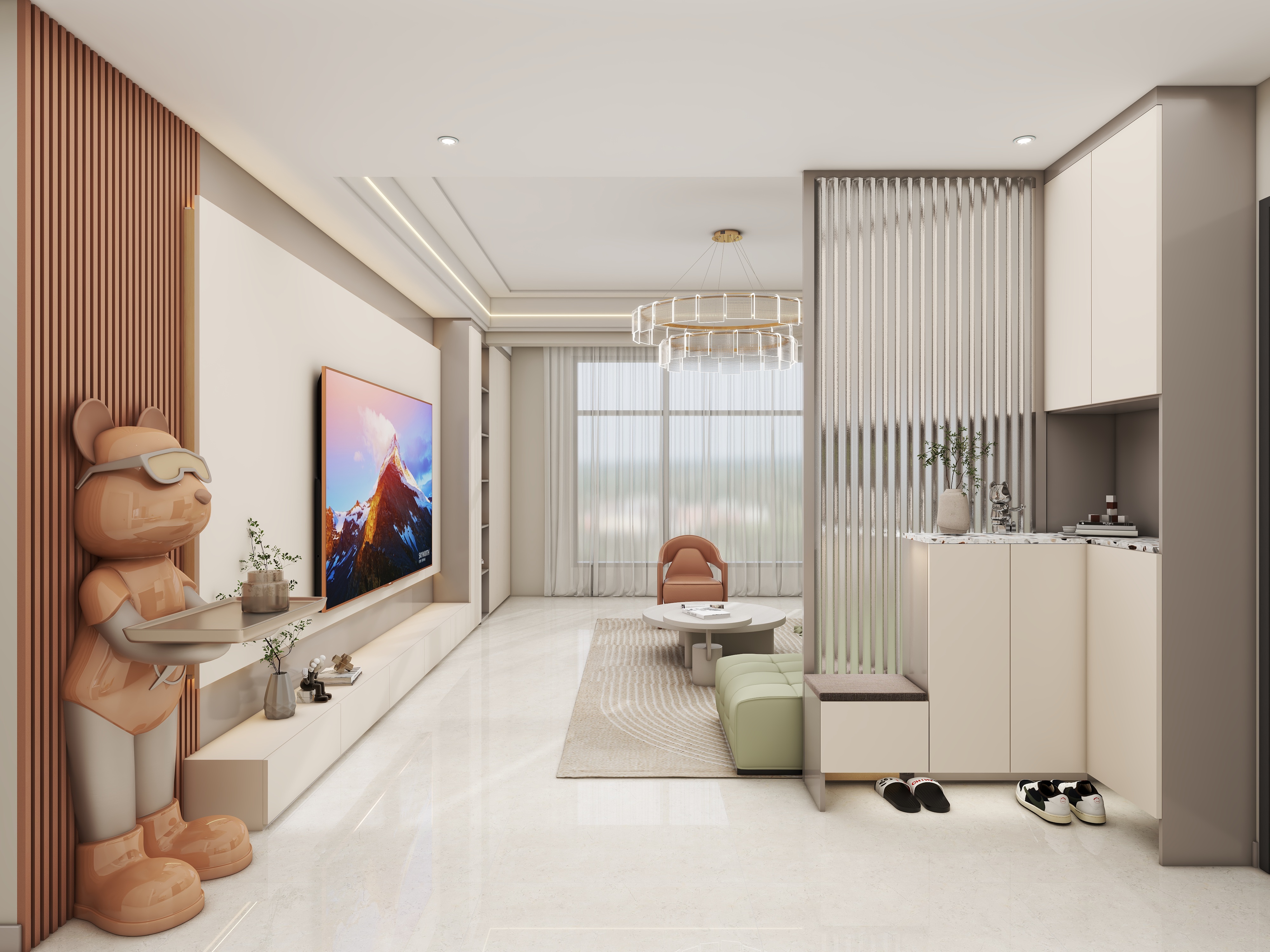 壹诺设计工作室-现代简约装修效果图