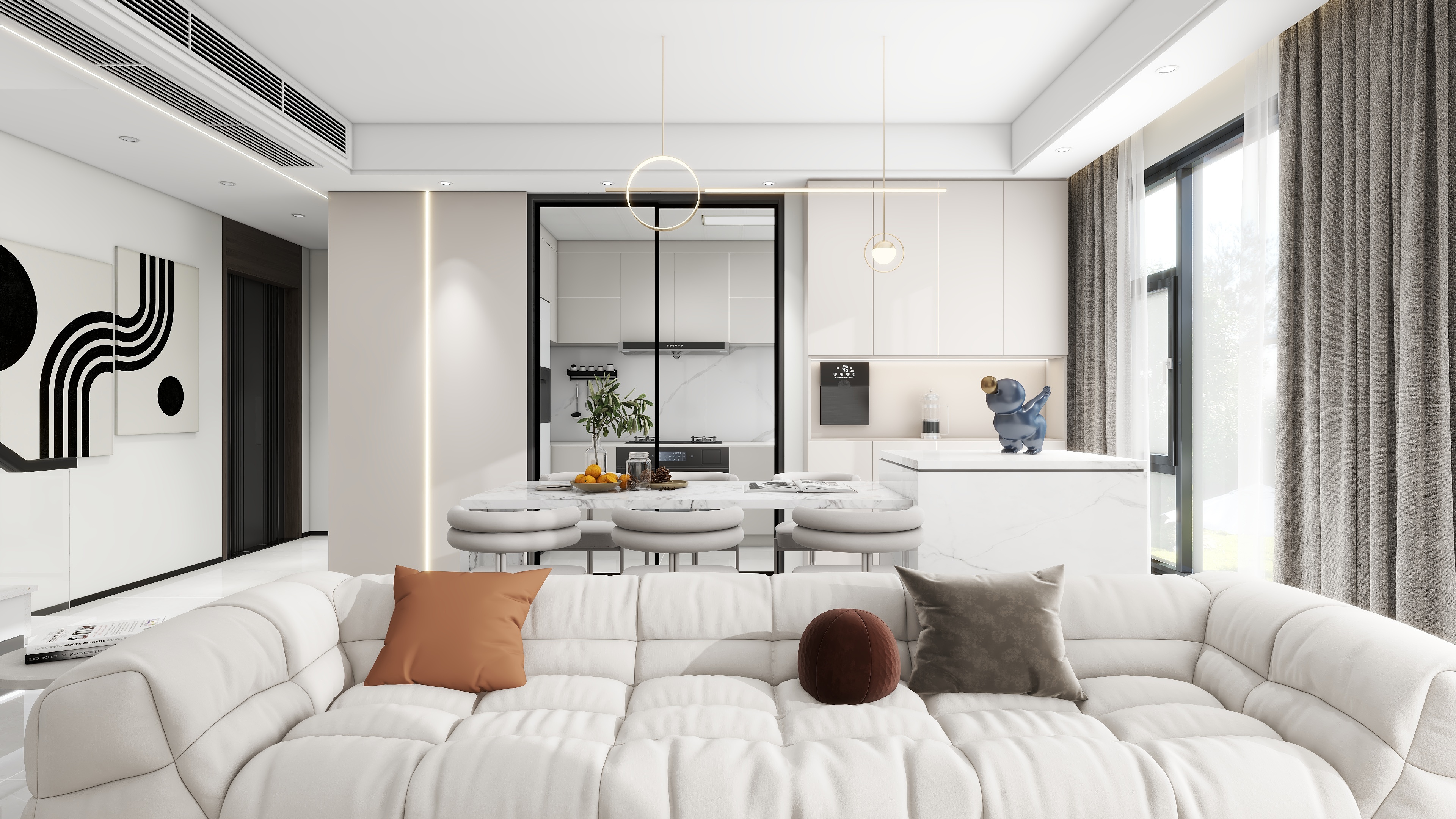 设计师-李尾巴-万山国际75㎡3室-装修设计方案