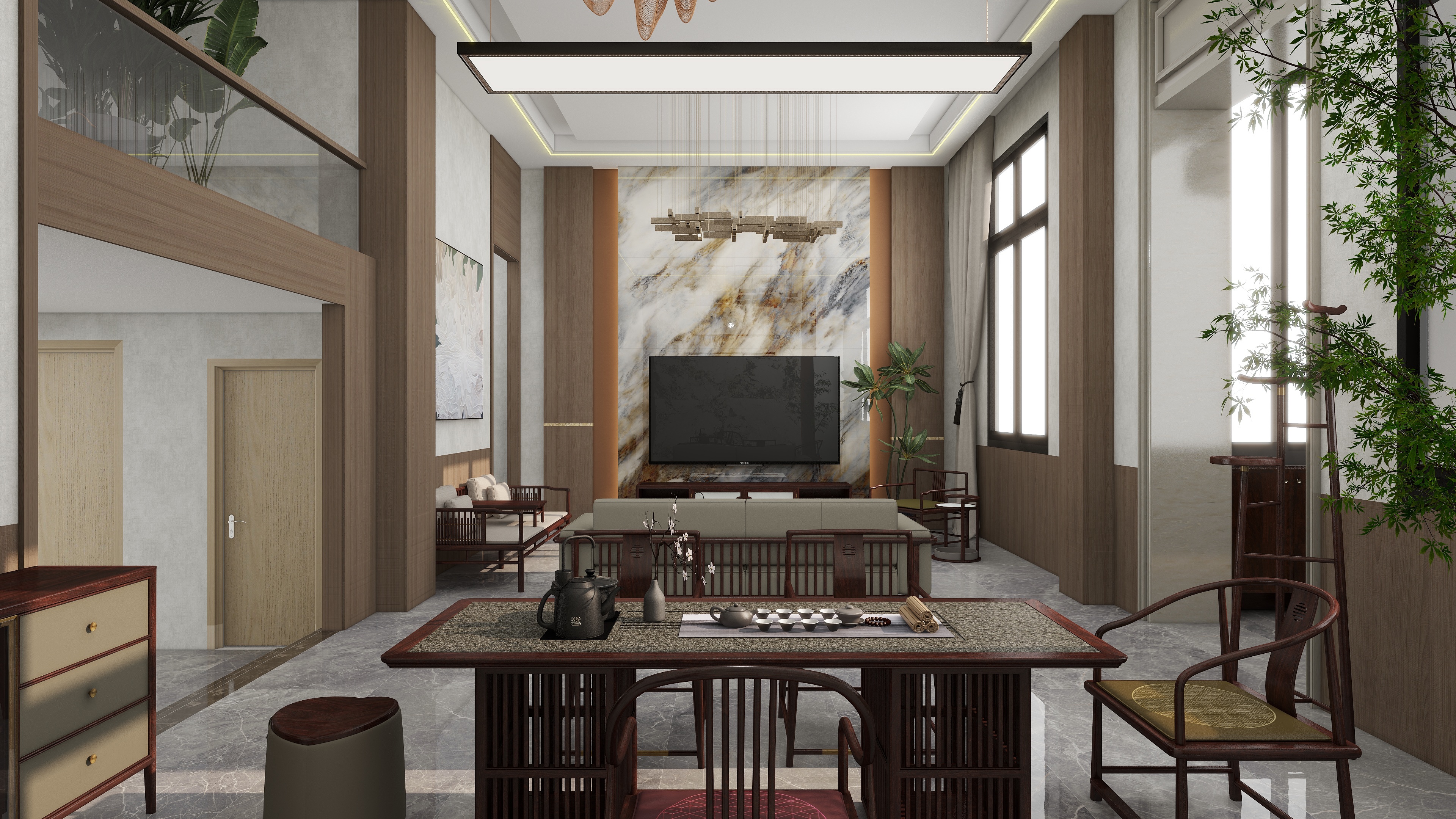 刘杨联邦设计-许先生 1.2.3楼-装修设计方案