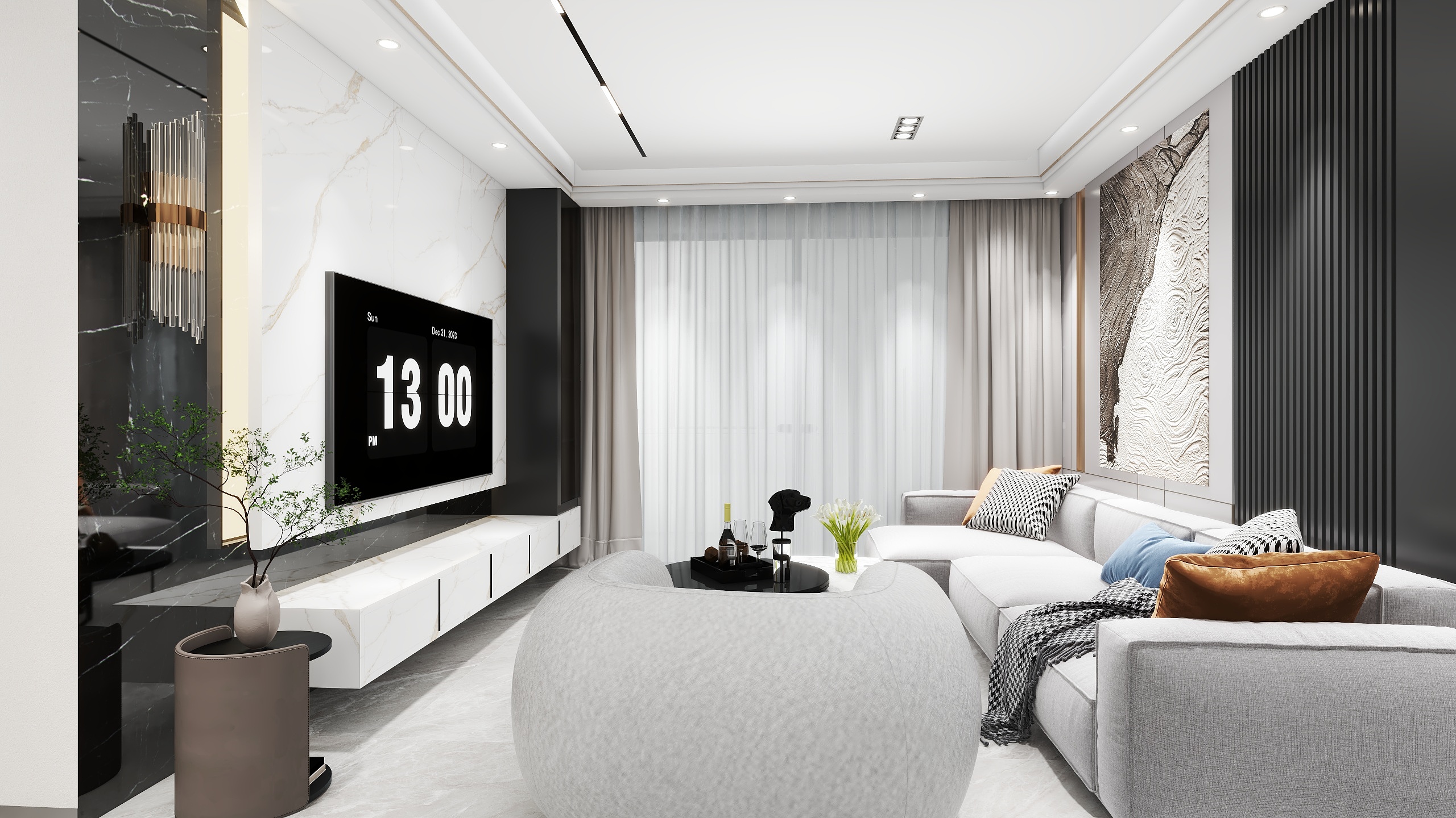 无形无意-电白保利奥体大都汇二期装修效果图