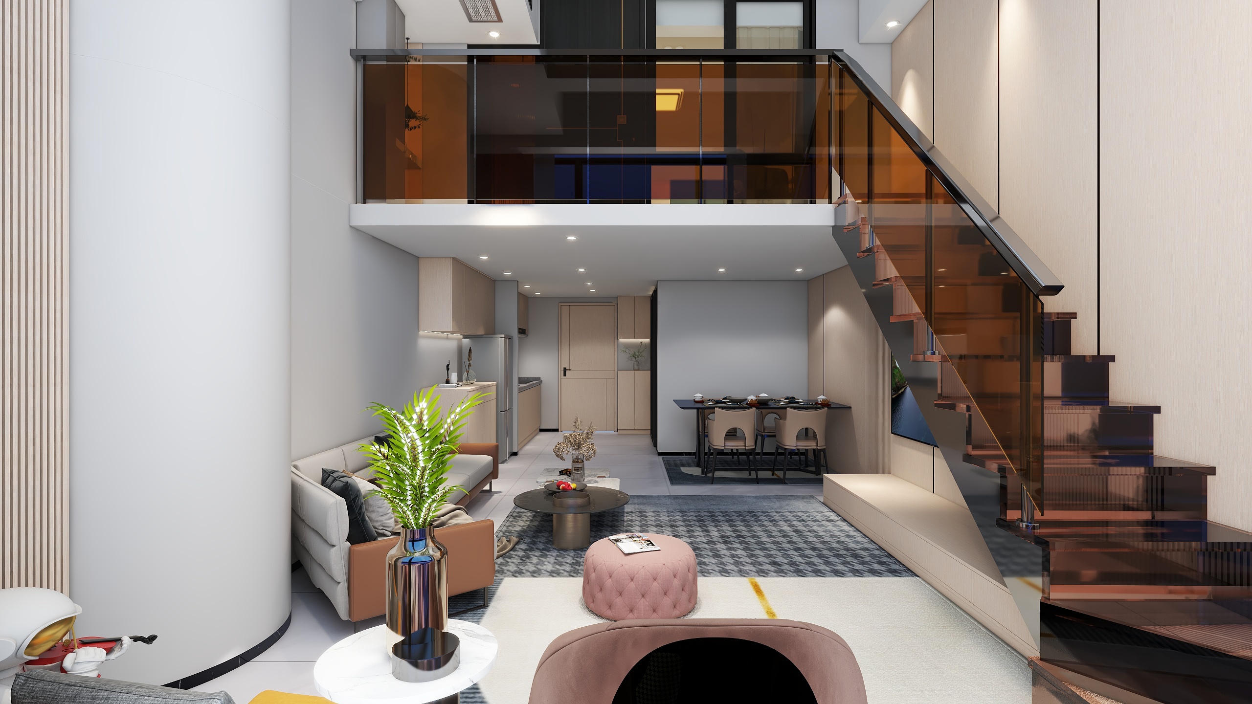 黎锦秀-顺德绿地中心现代简约44㎡1室-装修设计方案