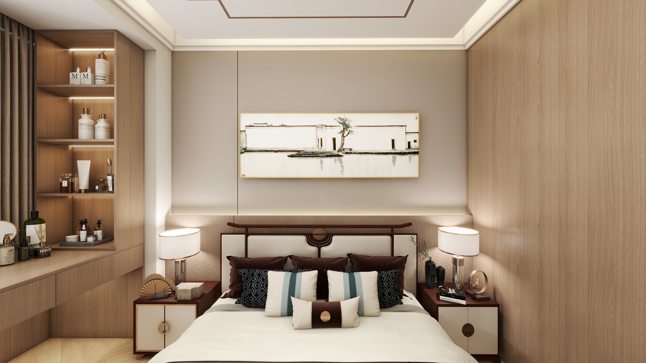 仁艺设计-新中式装修效果图