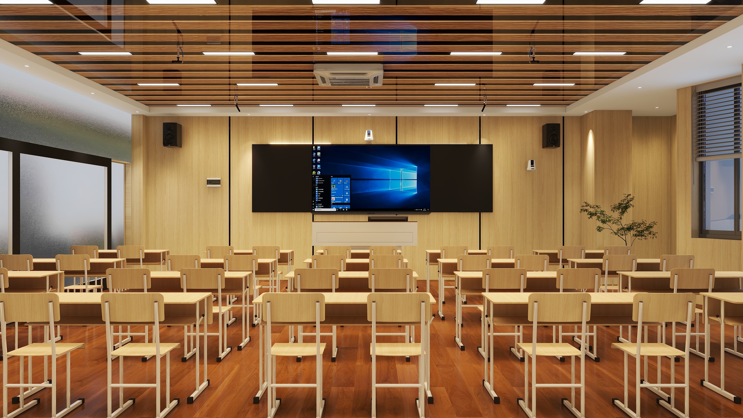 高才Hjlx-158平荆州精品录播+微格室-装修设计方案