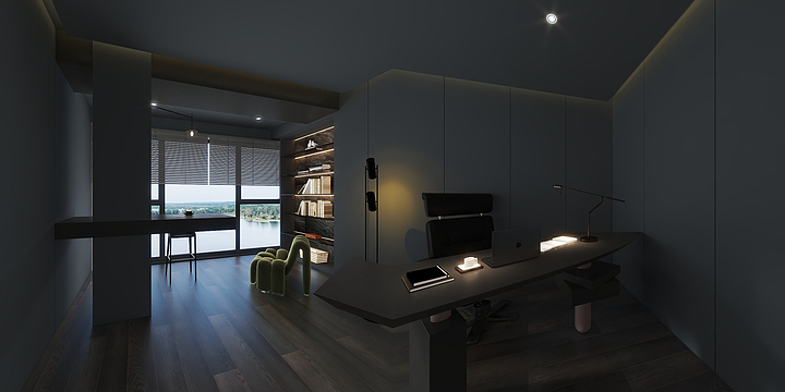 柒景设计-办公室-装修设计方案