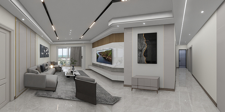 一只小蜗刘-凉山城投启宸140.68平7-701-装修设计方案