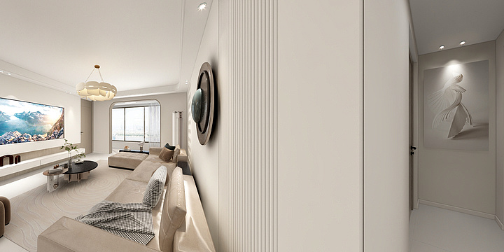 孟香-孔雀城3期弧形口-装修设计方案