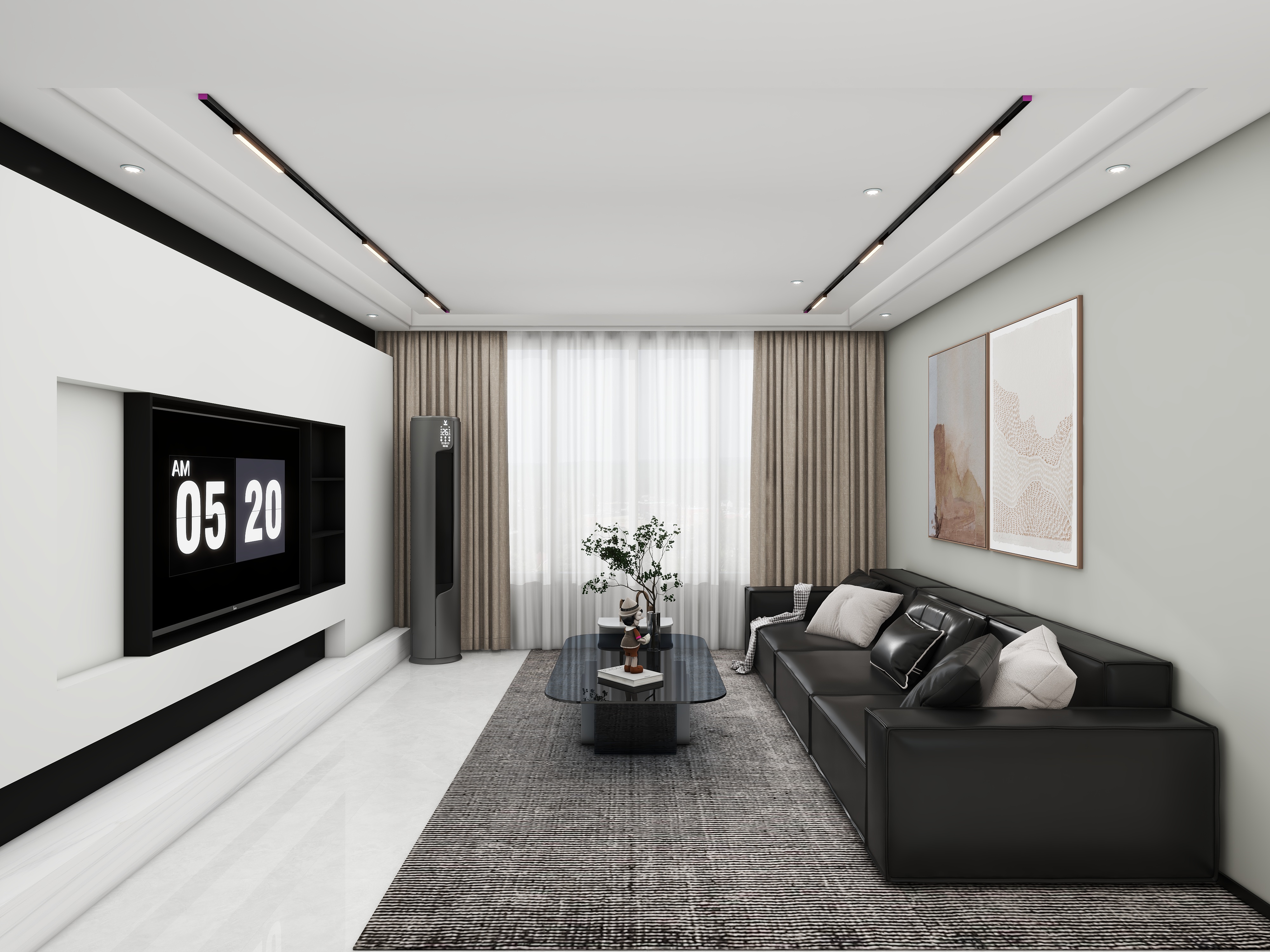 壹诺设计工作室-现代简约装修效果图