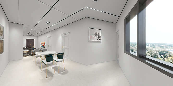 全房蜂窝板设计-湘南市场欧普吊顶苏园中学自建房-装修设计方案