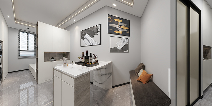 松柏yTihc-京海湾B区707 30平方单身公寓-装修设计方案