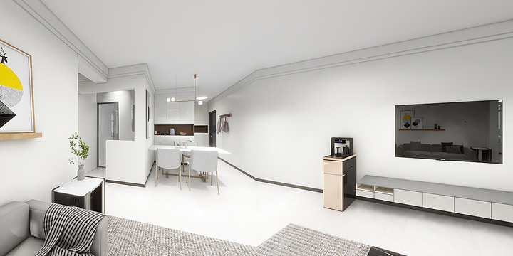 悦桃-现代简约-装修设计方案