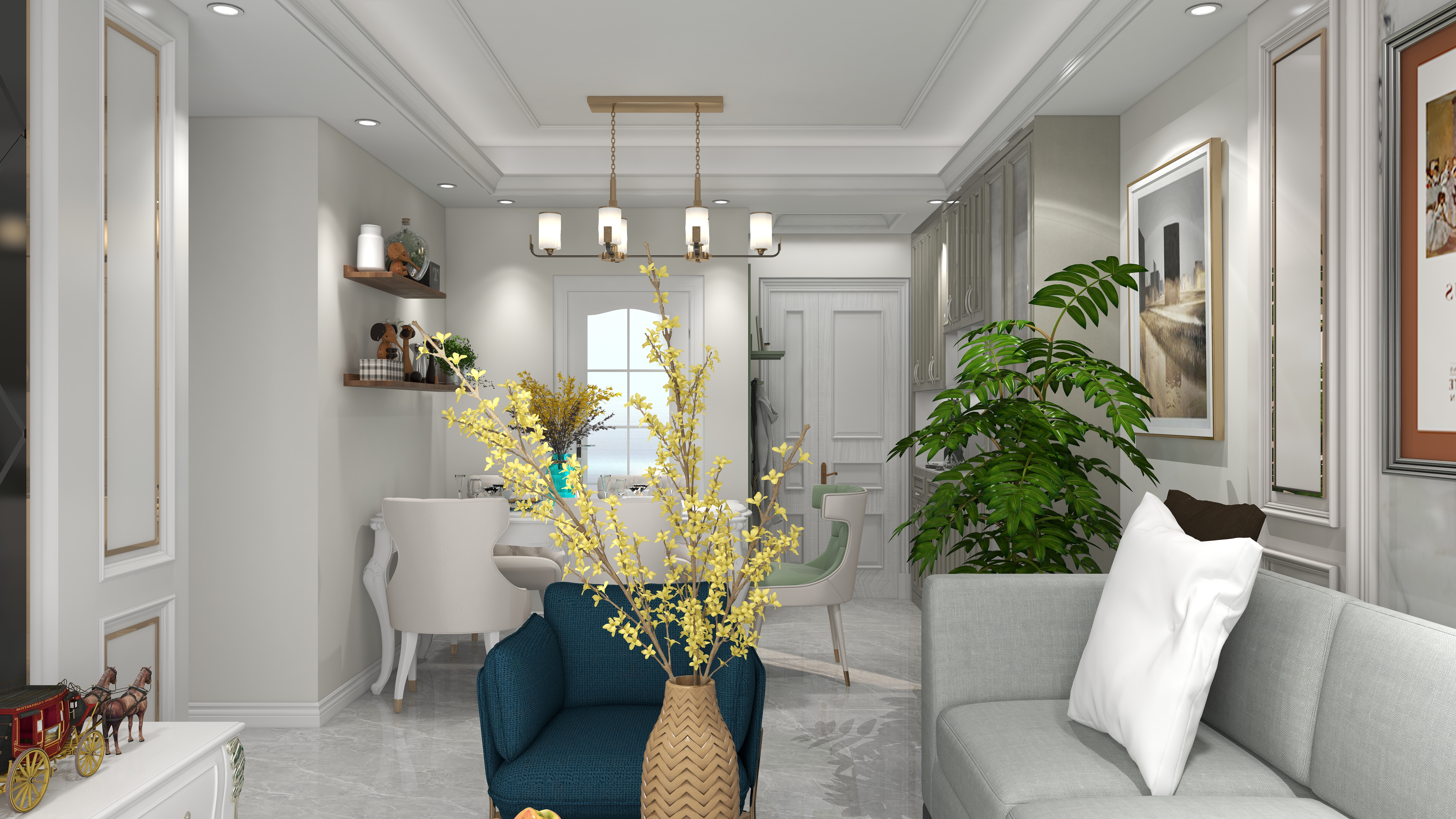 伊仕利.-简欧89㎡-装修设计方案