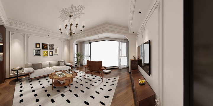 一mole-中古风130四室两厅-副本-装修设计方案