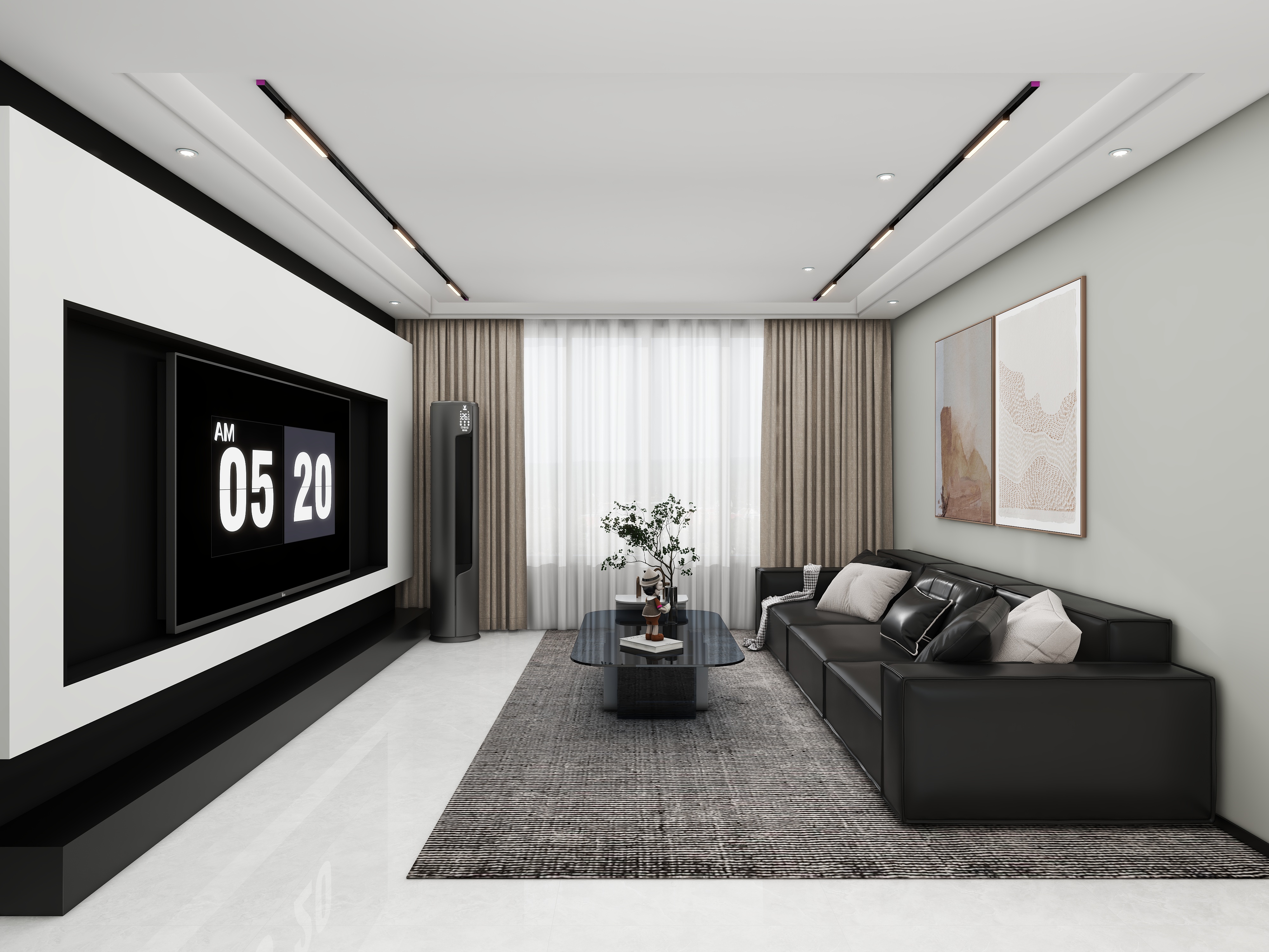 壹诺设计工作室-现代简约装修效果图