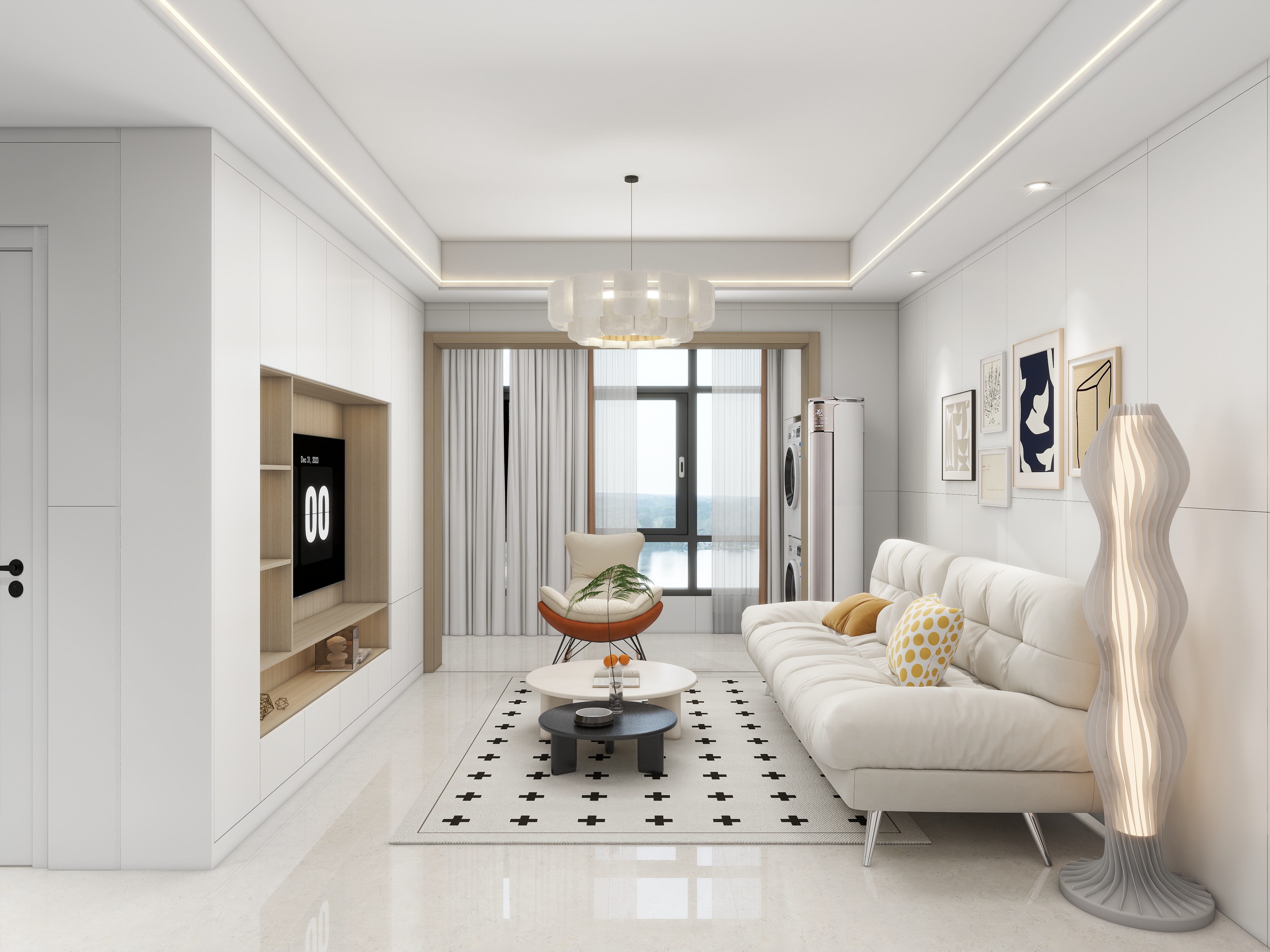 吴新俊-《朝暮》-原木奶油风格装修效果图