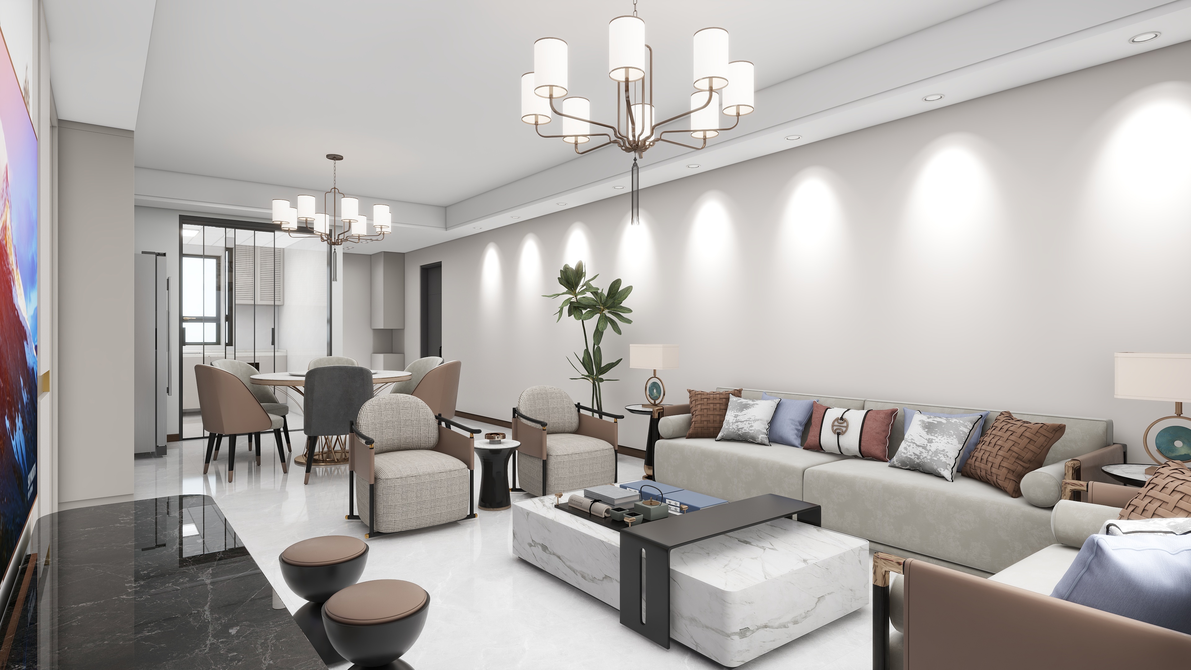 石家庄酷装装网络科技有限公司-国赫天禧新中式简约风装修效果图