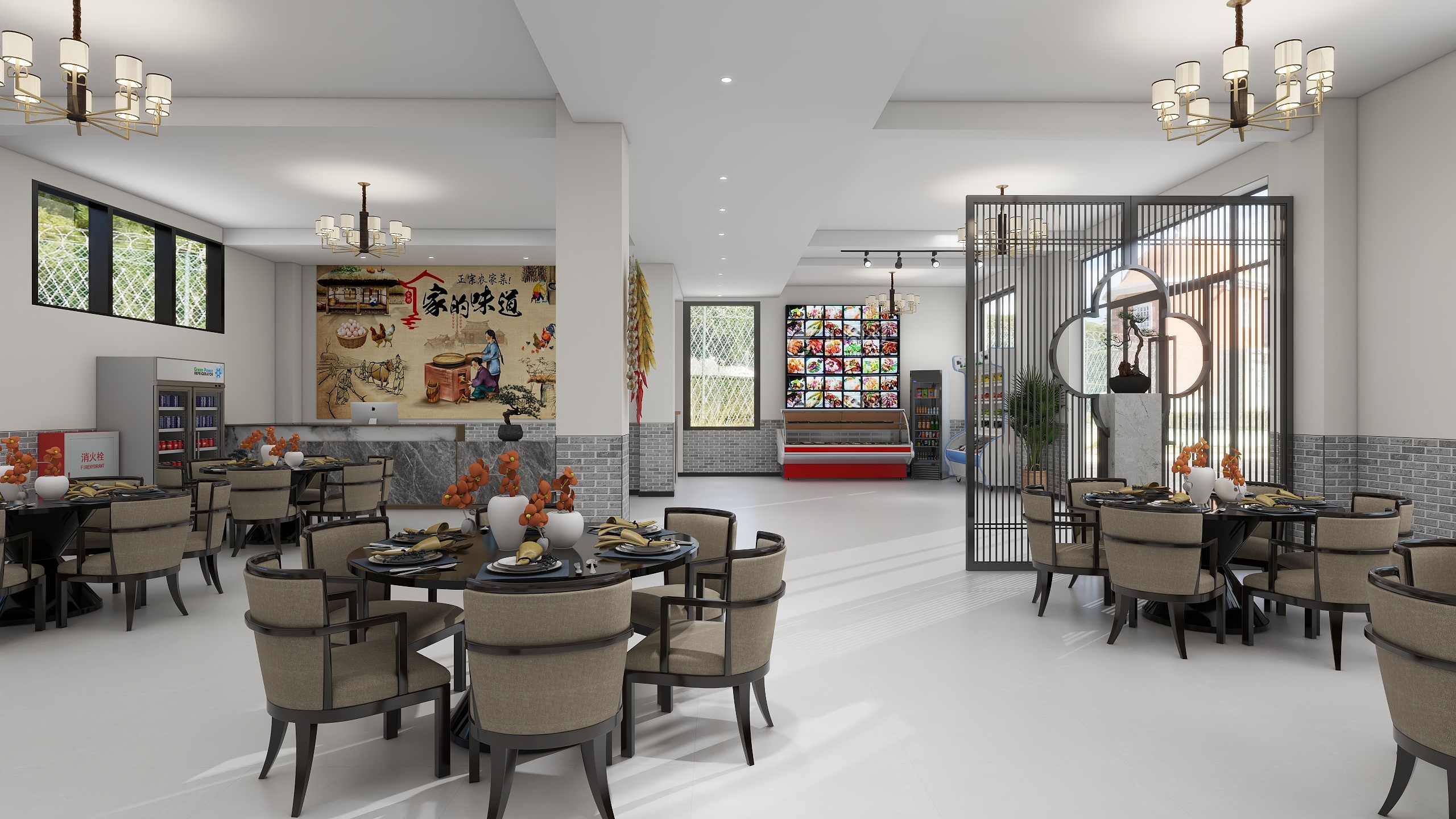 蒋小白-临沂-炒鸡店-装修设计方案