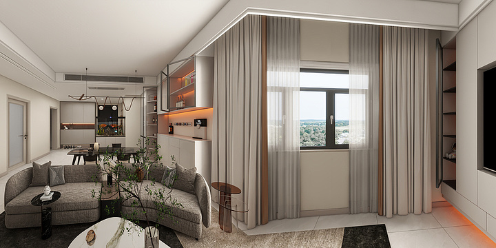 同源.Design-秦韵佳苑120-装修设计方案