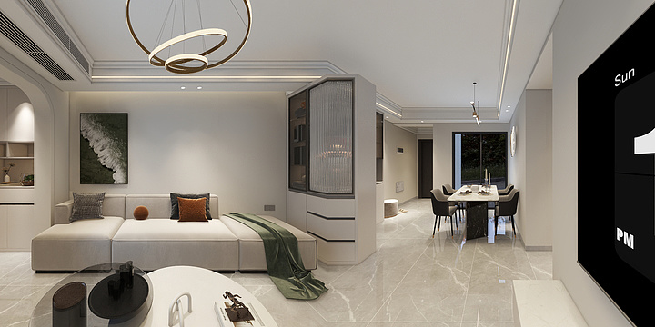 蓝森全屋定制.全案设计-佛山三水招商樾园4栋1204房全案设计-装修设计方案