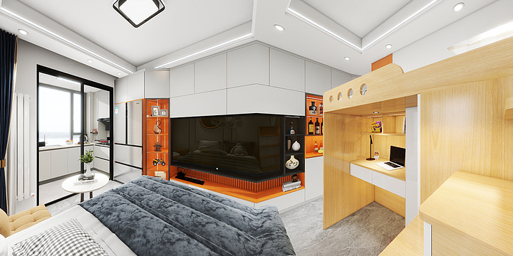 简墨设计htRN-湖畔U+公寓-装修设计方案