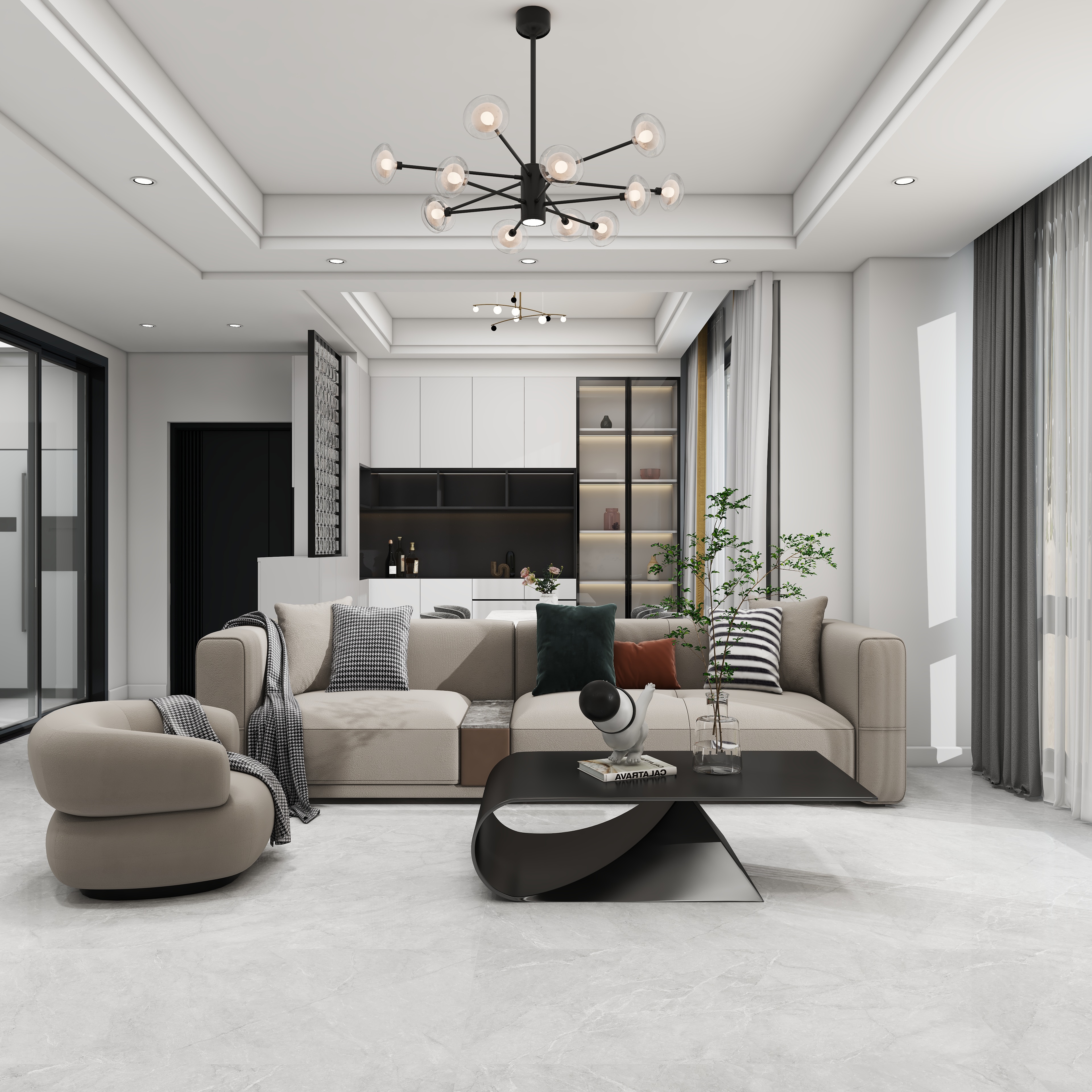 张星-现代简约3居-装修设计方案