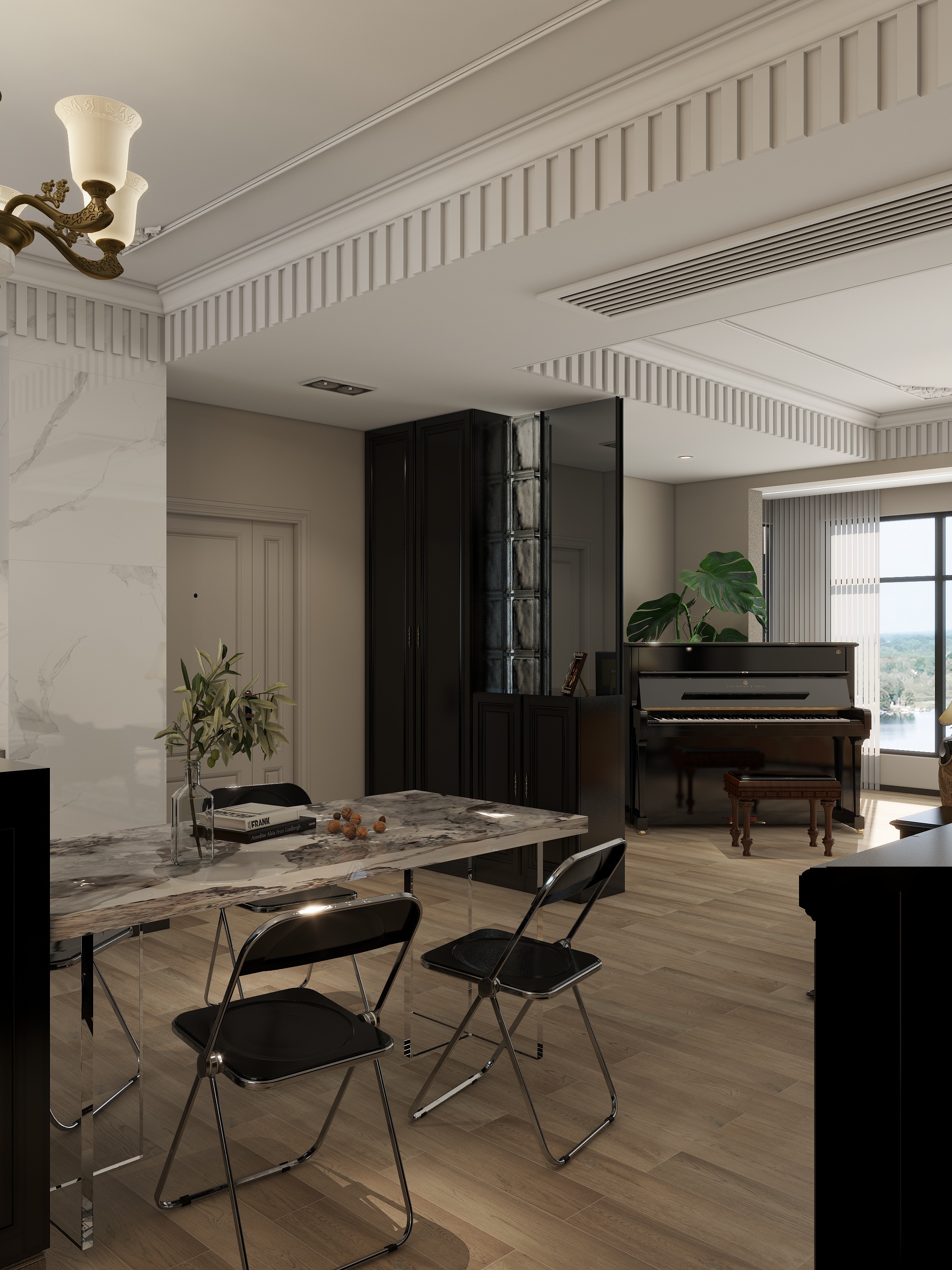 全案设计乐蓉-新美式风格-装修设计方案