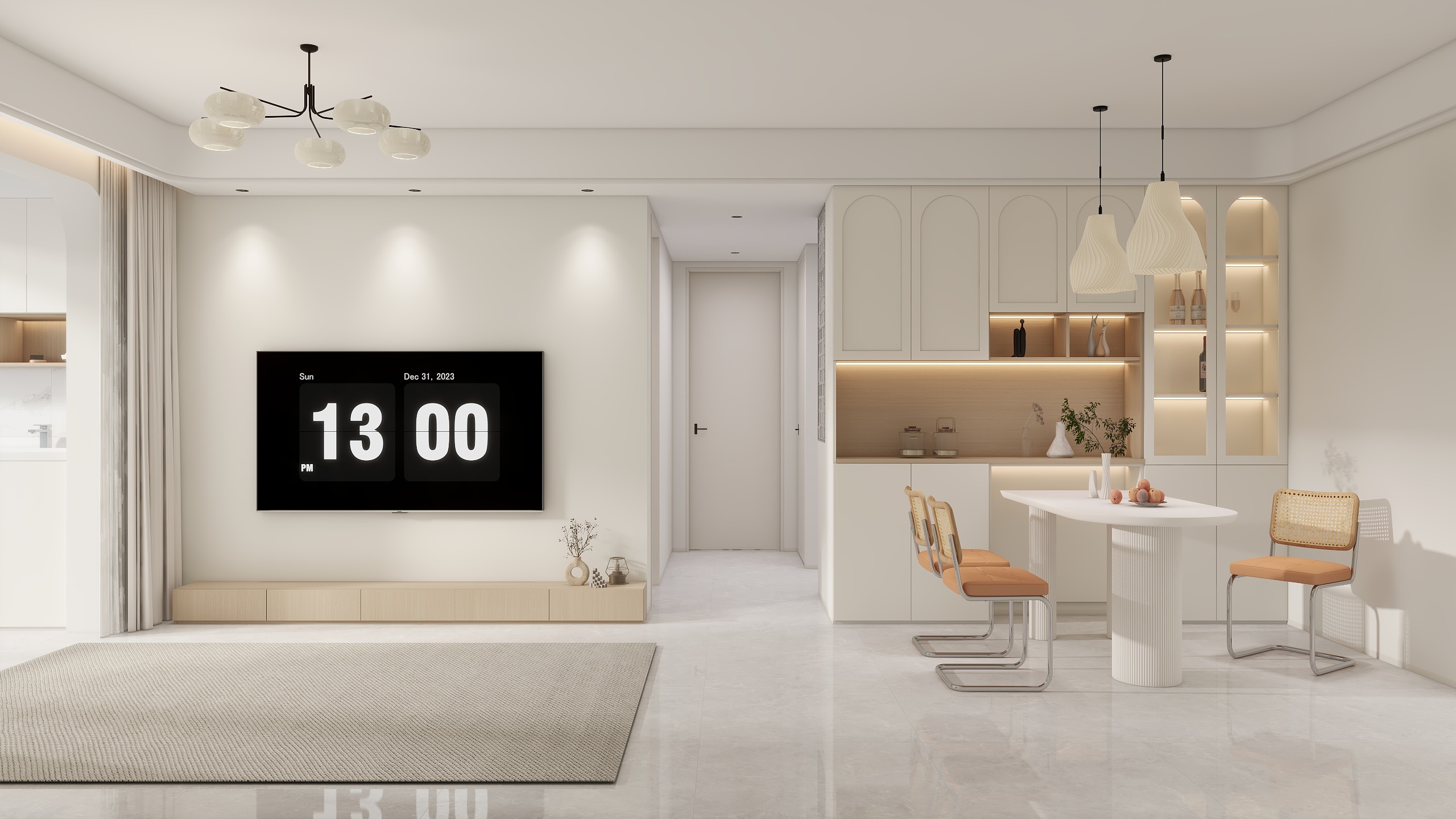 印乘-92㎡3室装修效果图