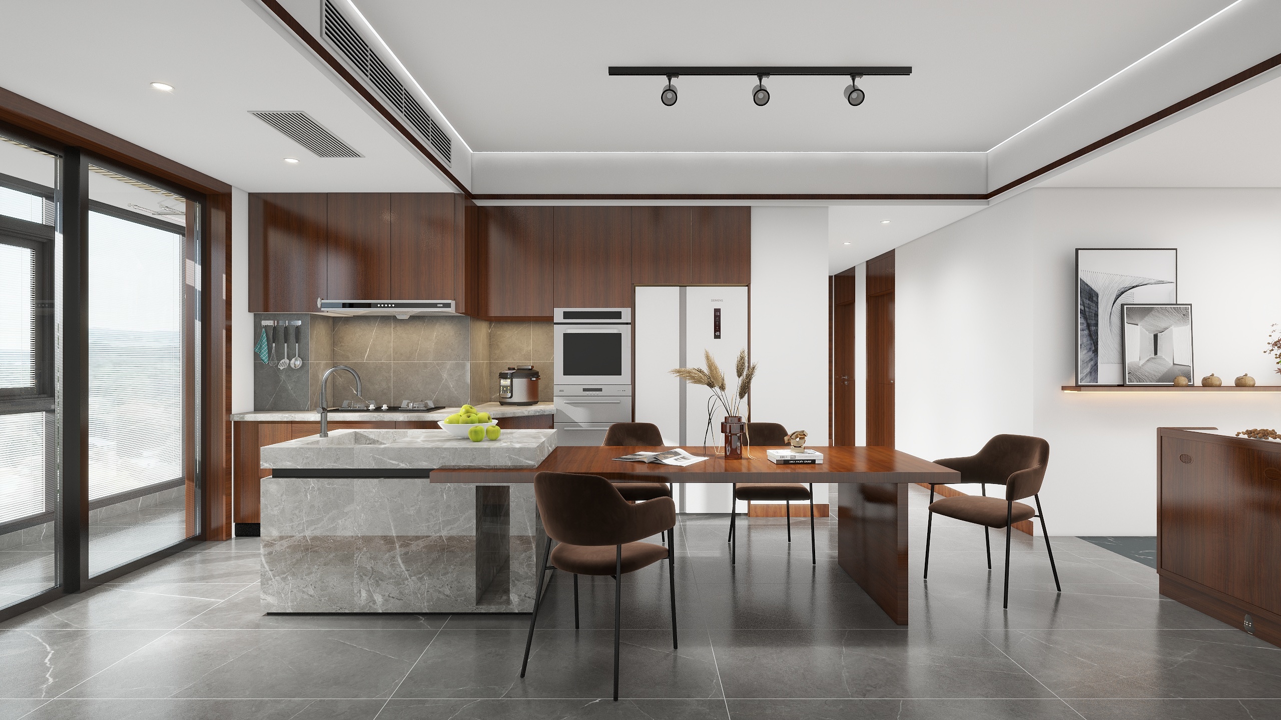 神马云在线-王的现代简约143㎡3室装修效果图