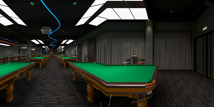 风采设计-仕登台球俱乐部-装修设计方案
